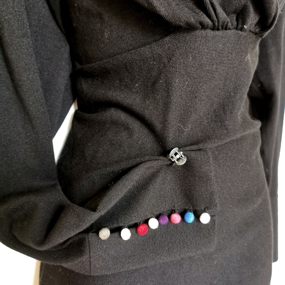 NWT Robert Kitchen black sweater top sz XL - Picture 5 of 6